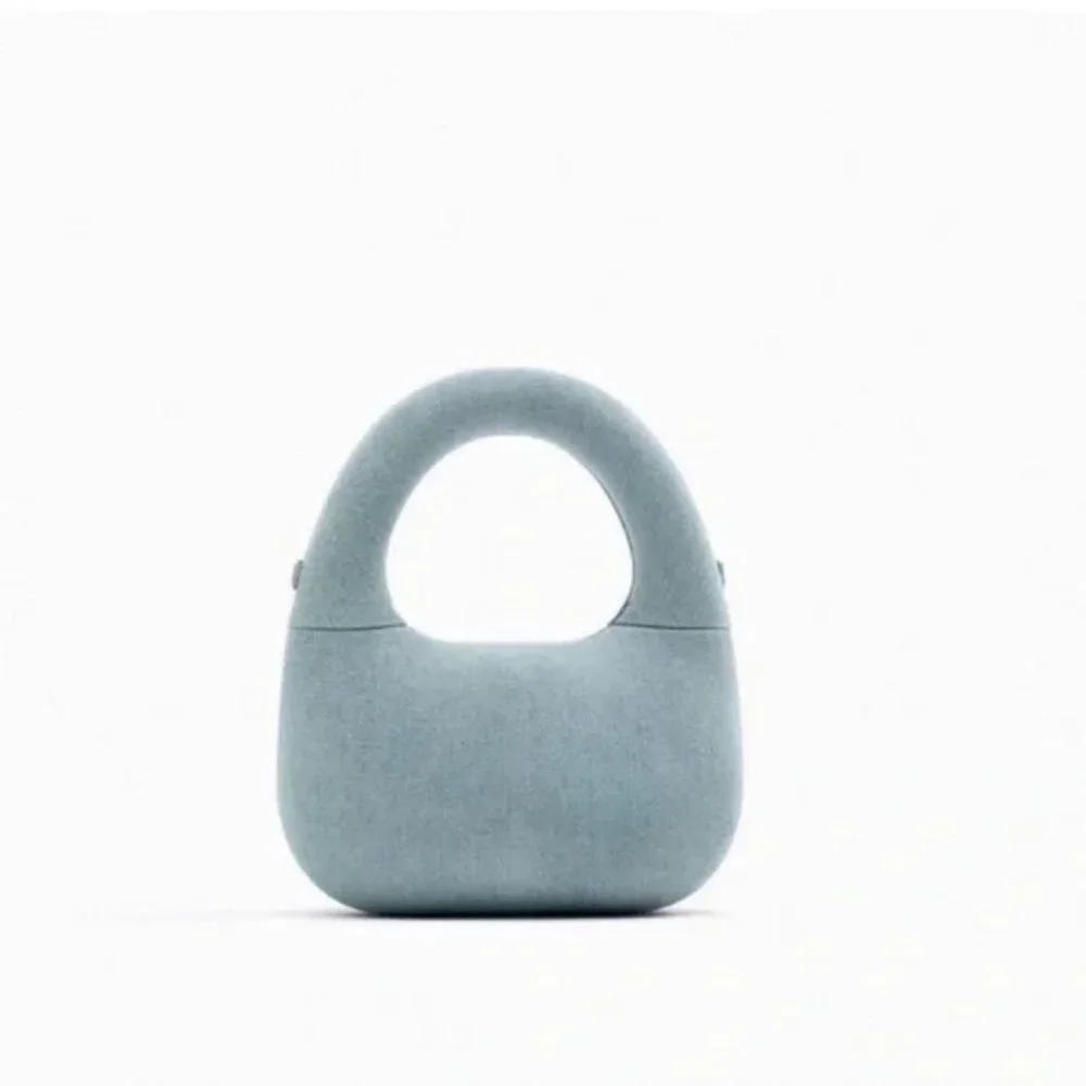ZARA DENIM BLUE BAG - Picture 2 of 12